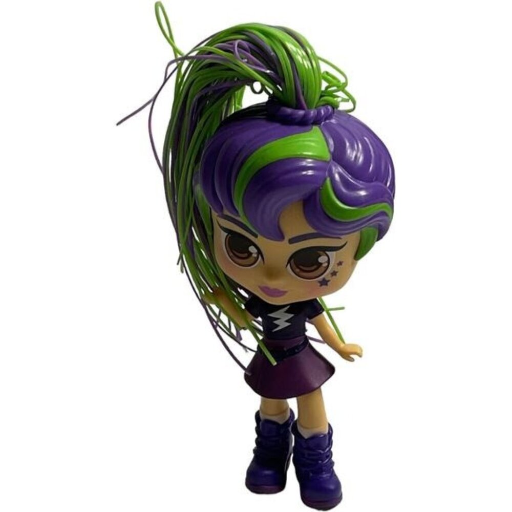 Curligirls Purple Green Teenage Play Doll Magic Hair Charli